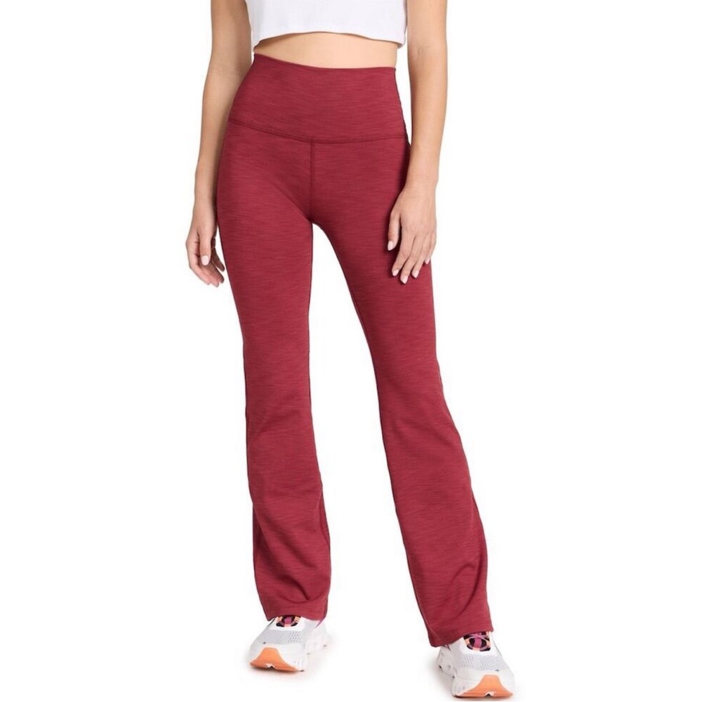 Heather Rib High Waisted Practice Pant Mulberry